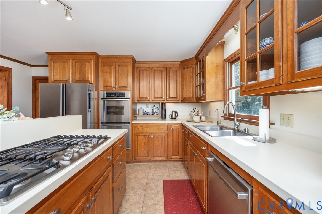 1801 Georgetown Road Heathsville, VA 22473 - Photo 55 of 83 Kitchen featuring wood cabinetry, stainless steel