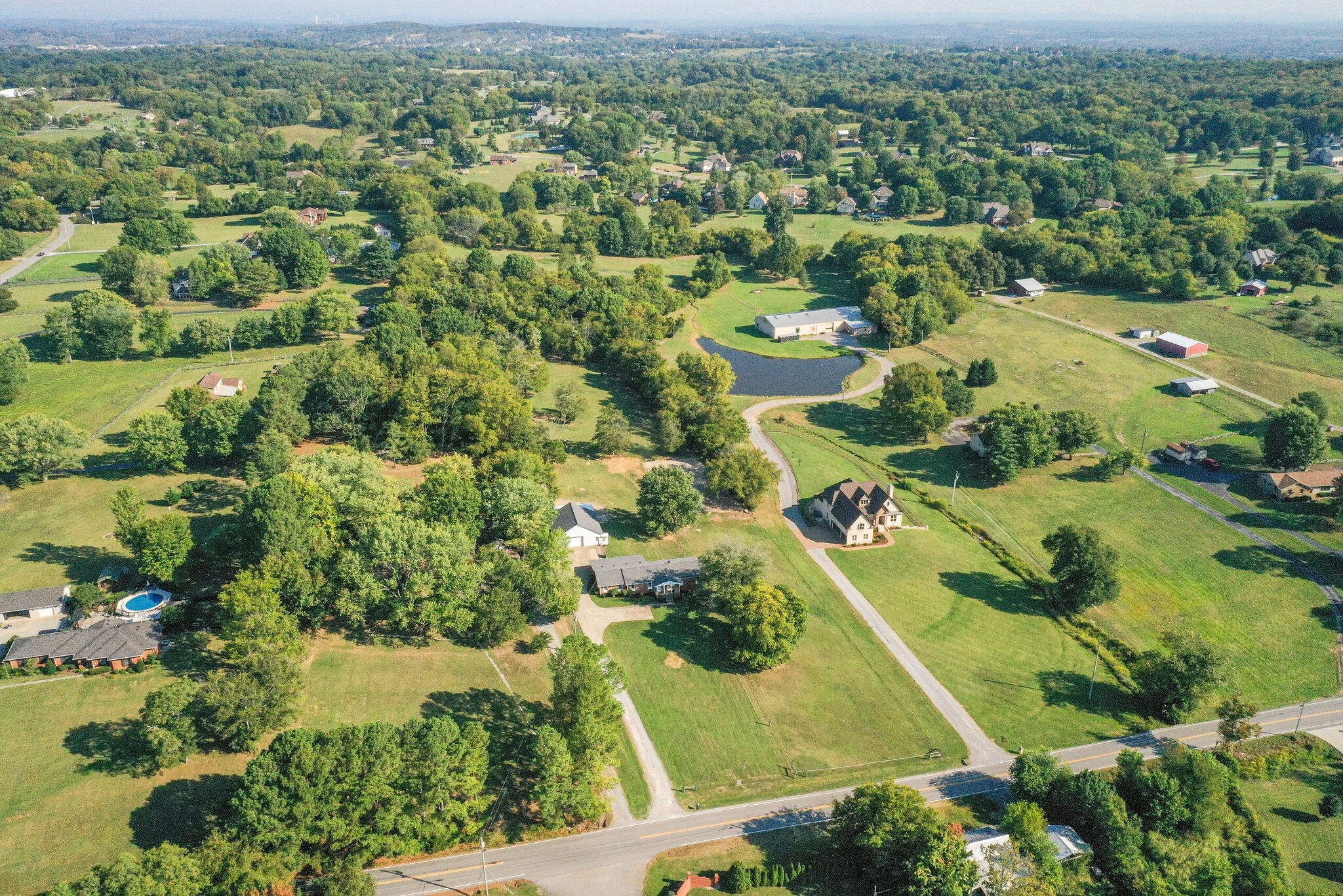 5111 Hickory Ridge Road Lebanon, TN 37090 - Photo 36 of 53 an aerial view of residential houses with outdoor space and trees