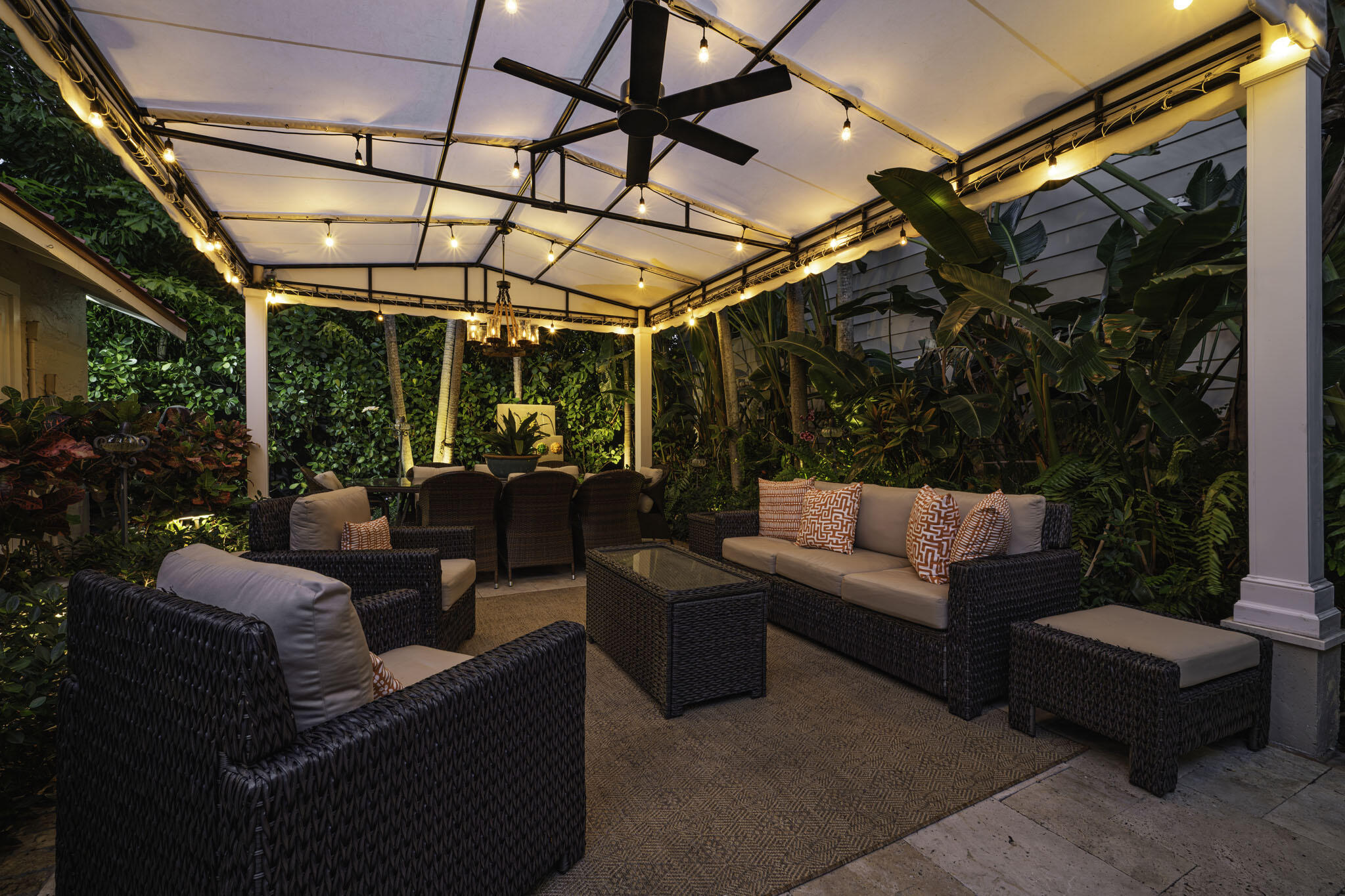 235 Dyer Road, Unit TREEHOUSE West Palm Beach, FL 33405 - Photo 19 of 20 a outdoor living space with furniture and garden view