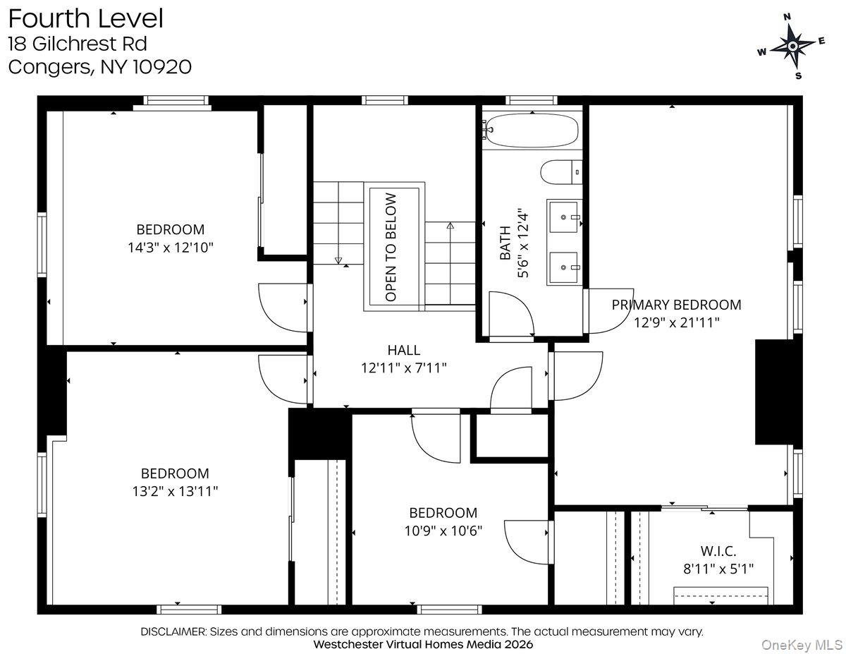 18 Gilchrest Road Congers, NY 10920 - Photo 39 of 43 Upper level has 4 bedrooms, 1 full bathroom, custom linen closet, attic access via pull down stairs.