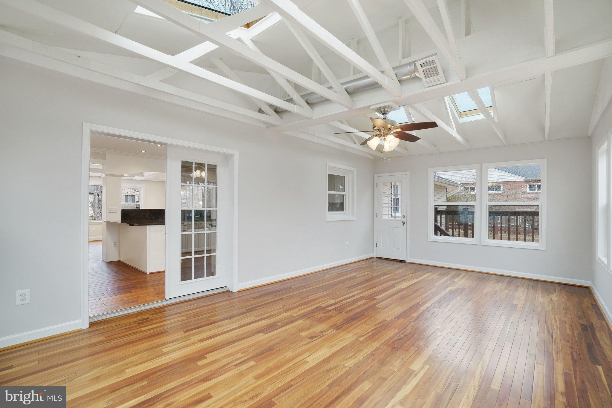 3412 Knox Road Annandale, VA 22003 - Photo 17 of 54 a view of livingroom with hardwood floor and a ceiling fan
