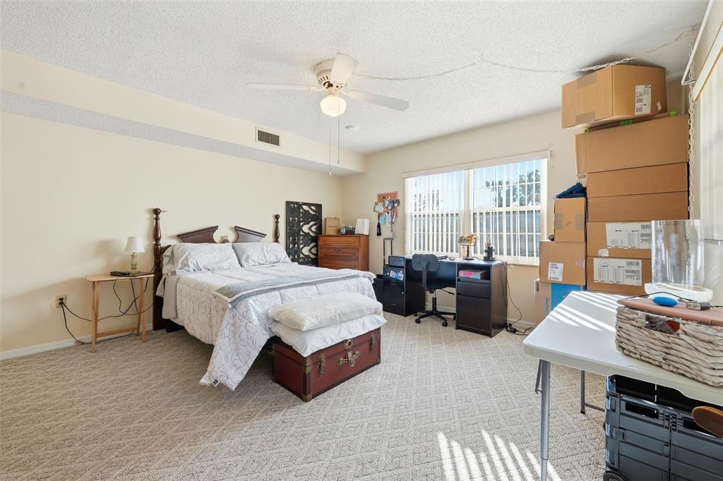 110 North Tremain Street, Unit 109 Mount Dora, FL 32757 - Photo 21 of 45 a spacious bedroom with a bed a couch and dresser