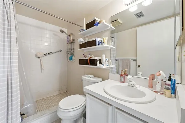 a view of a hallway with closet