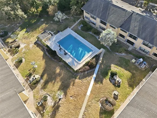 a view of a house with a patio