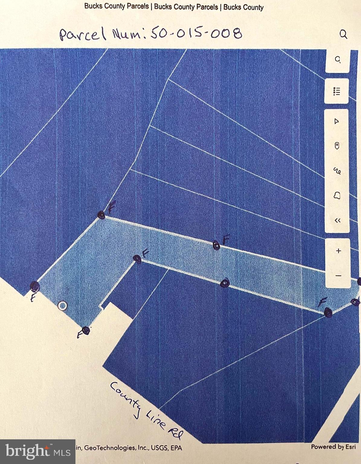 2617 County Line Road Chalfont, PA 18914 - Photo 5 of 6 Survey points and stakes on Lot, Fairmount Ave.