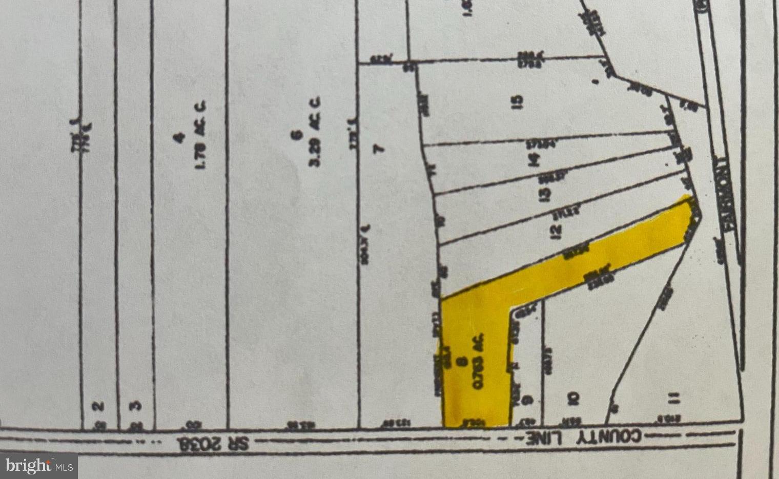 2617 County Line Road Chalfont, PA 18914 - Photo 6 of 6 Township map,Fairmount Ave and Conty Line Road .