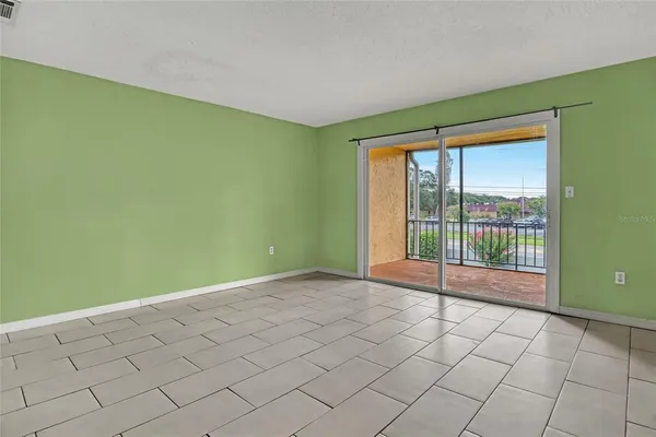 a view of an empty room