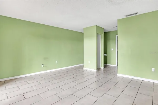 a view of small space with racks on the wall