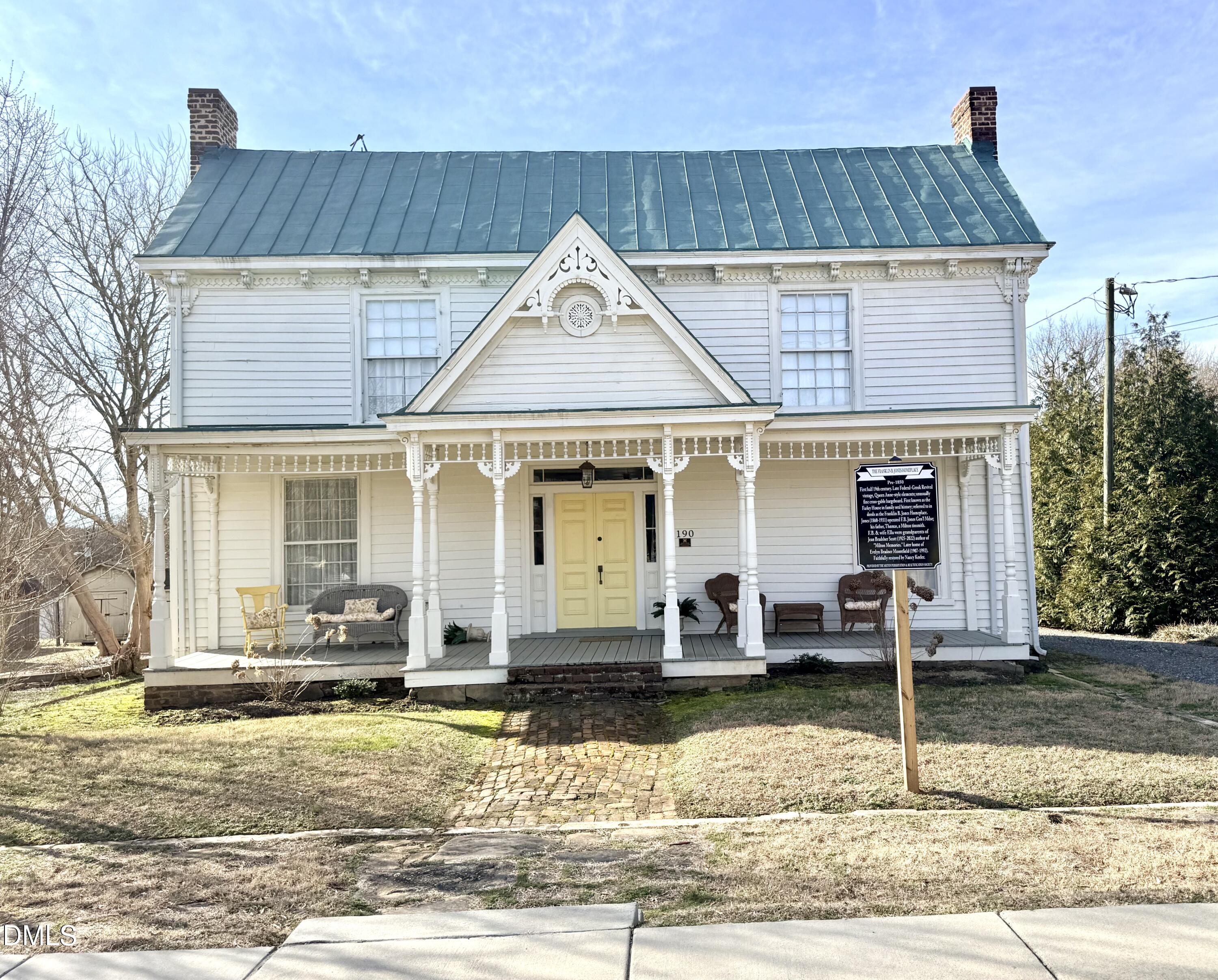190 Broad Street Milton, NC 27305 - Photo 62 of 62 a front view of a house with a yard