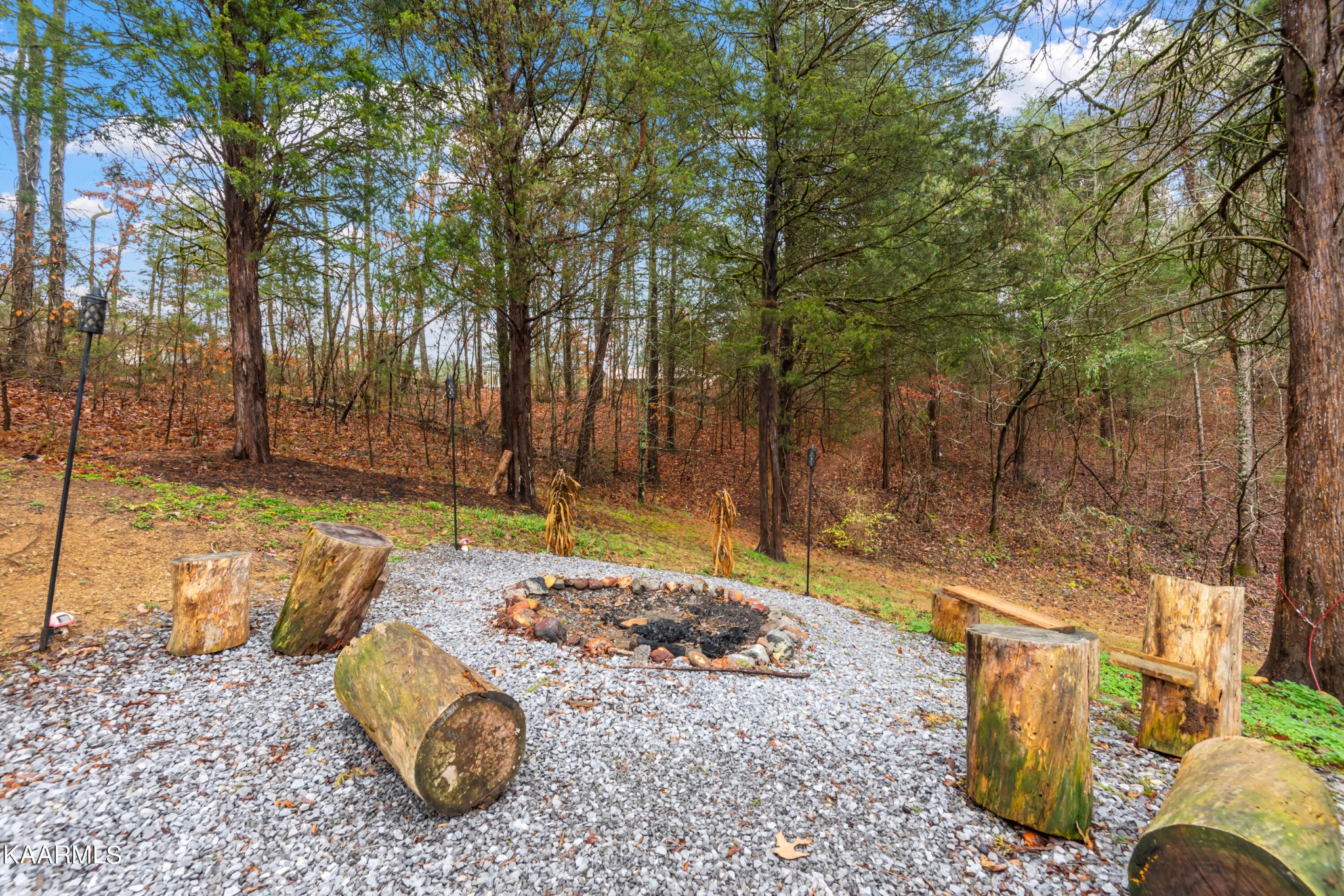 2356 Black Oak Ridge Road Sevierville, TN 37876 - Photo 17 of 33 a view of a backyard with a fountain