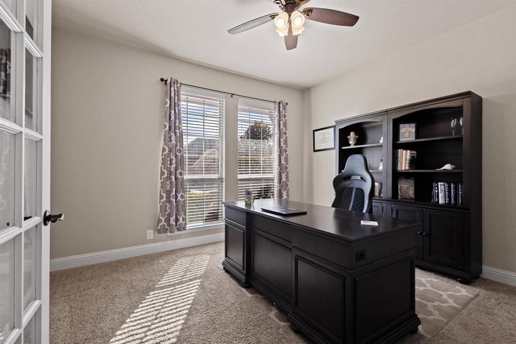 320 Sherbrook Street Van Alstyne, TX 75495 - Photo 18 of 38 Dedicated office overlooking front lawn and neighborhood activity.