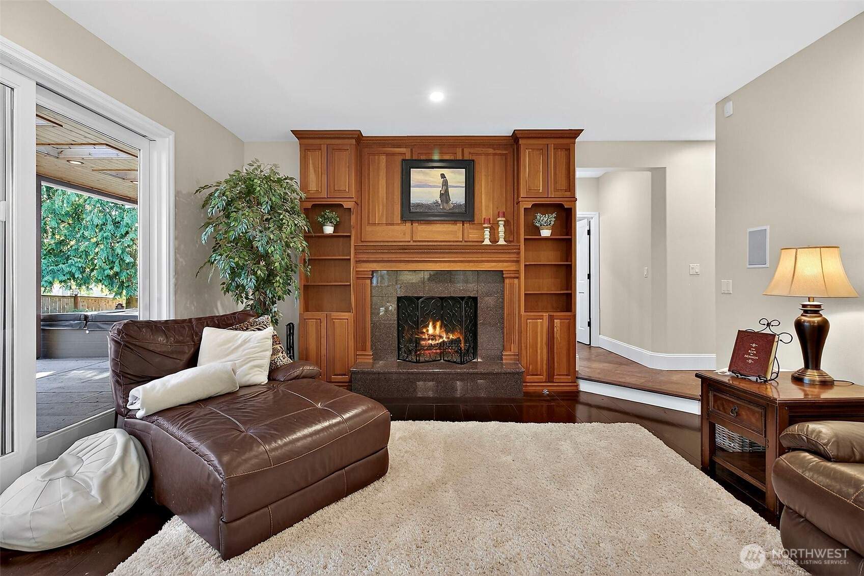 34529 5th Place Southwest Federal Way, WA 98023 - Photo 20 of 40 a living room with furniture and a fireplace