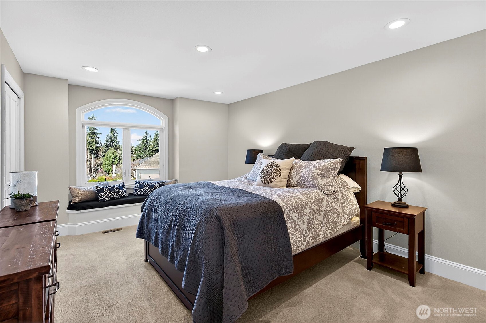 34529 5th Place Southwest Federal Way, WA 98023 - Photo 23 of 40 a bedroom with a bed and a large window
