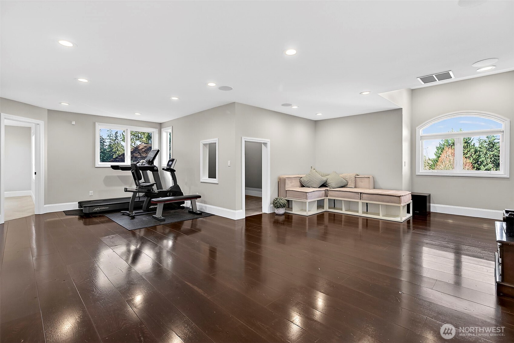34529 5th Place Southwest Federal Way, WA 98023 - Photo 24 of 40 a view of a room with gym equipment and floor to ceiling window