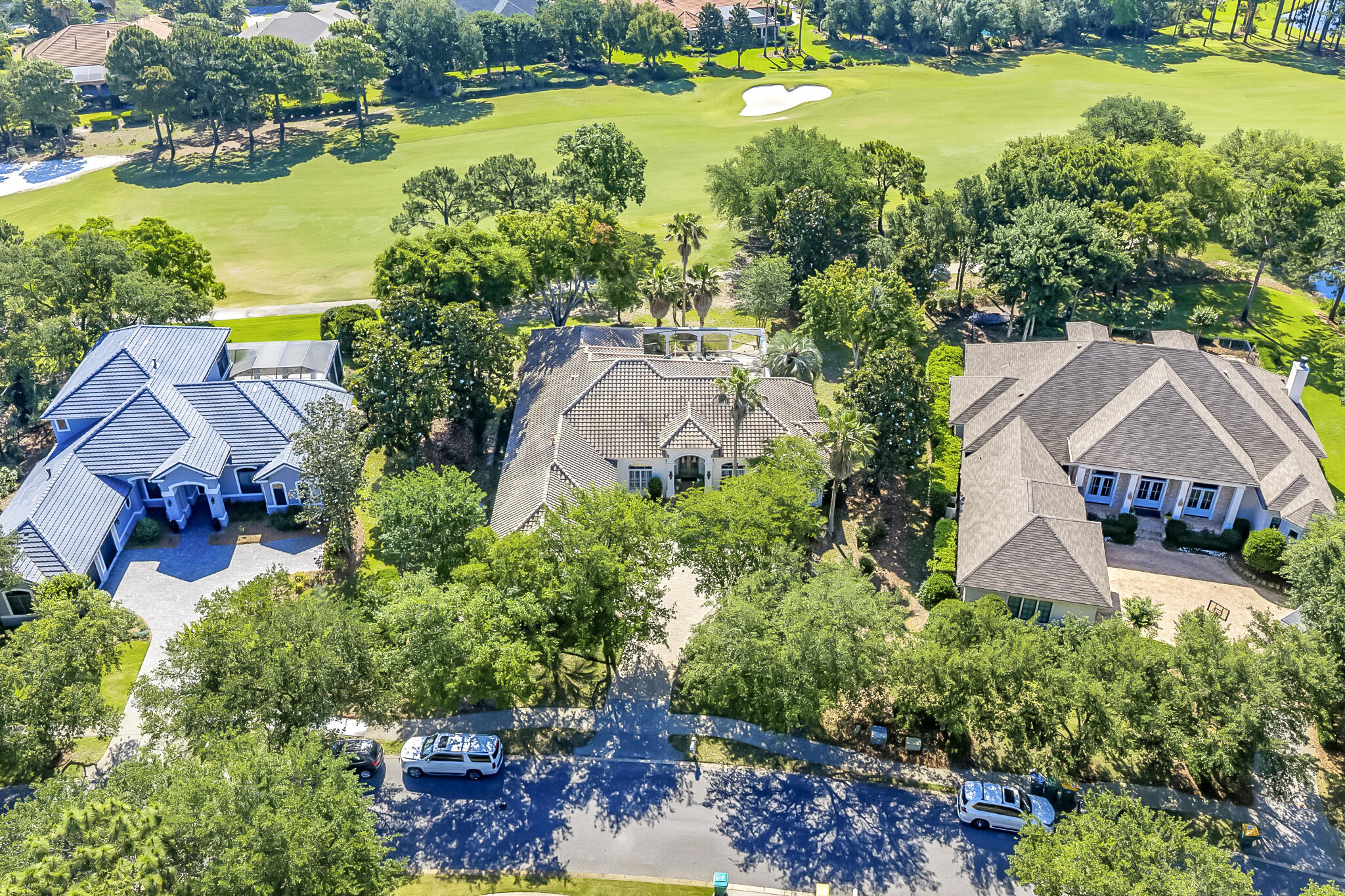 4372 Stonebridge Road Destin, FL 32541 - Photo 55 of 83 an aerial view of house with yard swimming pool and outdoor seating