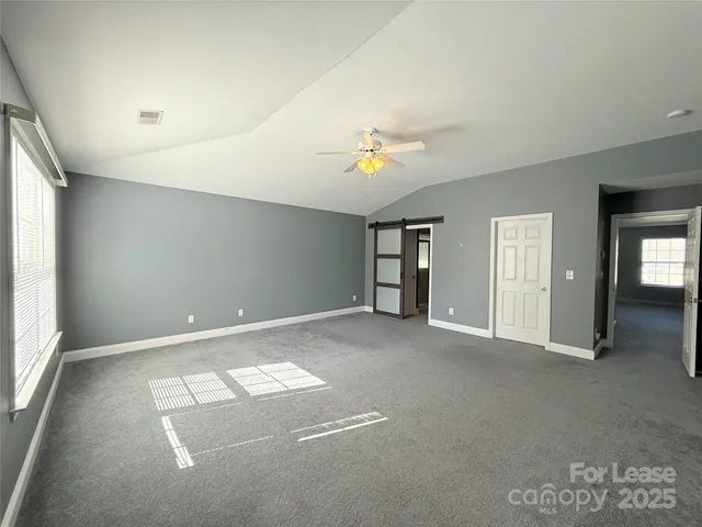 a view of a window in an empty room