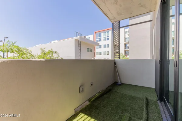 view of an empty room and a window