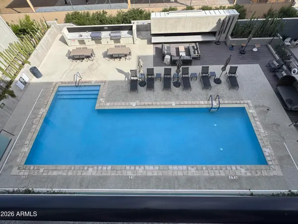 an outdoor view with sitting space