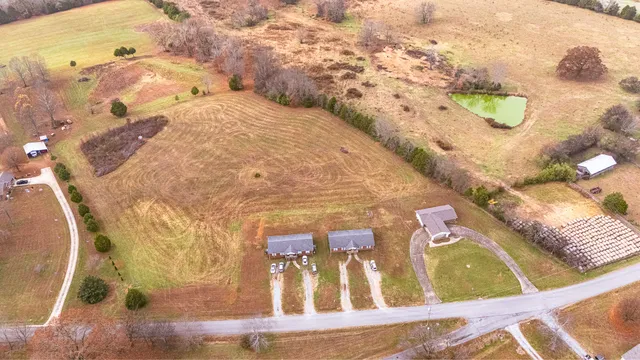 a building with swimming pool