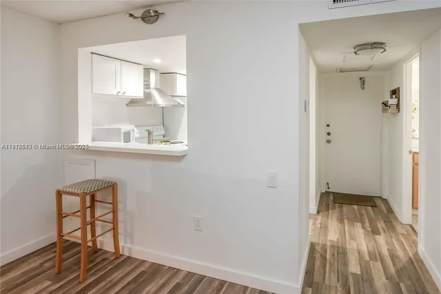 a view of kitchen and kitchen island