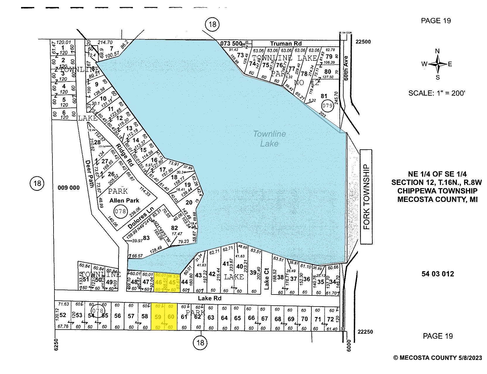 6172 Lake Road Barryton, MI 49305 - Photo 10 of 10 Plat Map