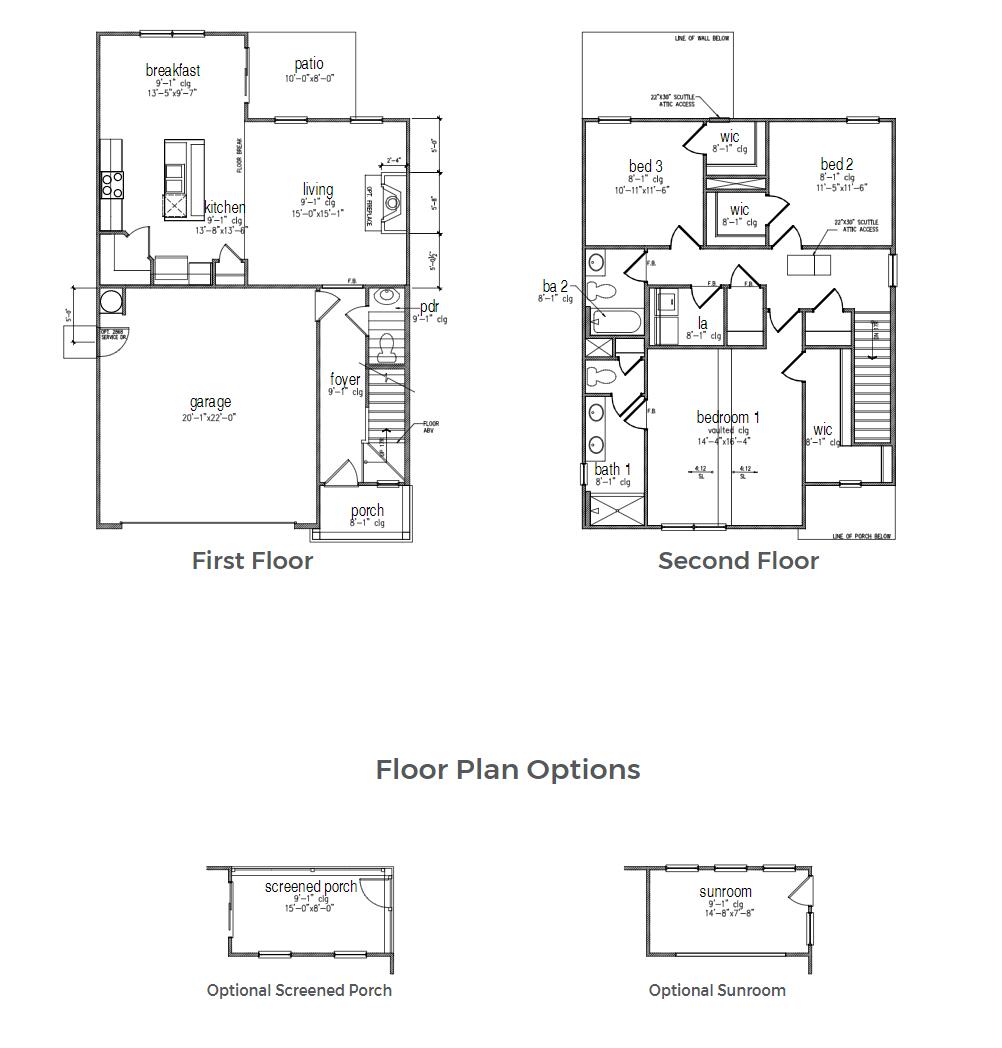 3944 Treebranch Cir Mount Awendaw, SC 29429 - Photo 3 of 20 Dawson Floorplan