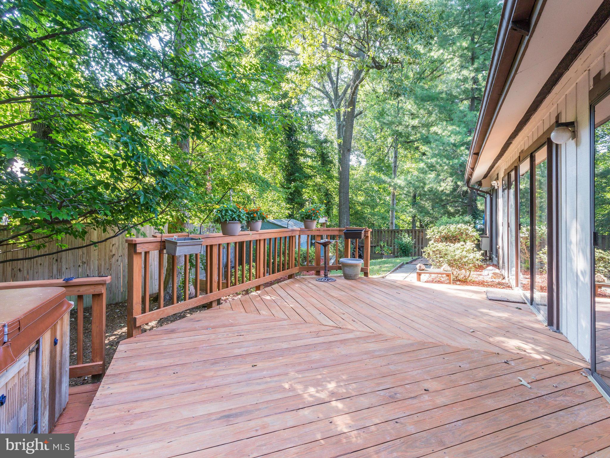 5337 Aylor Road Fairfax, VA 22032 - Photo 26 of 30 Rear Yard Deck