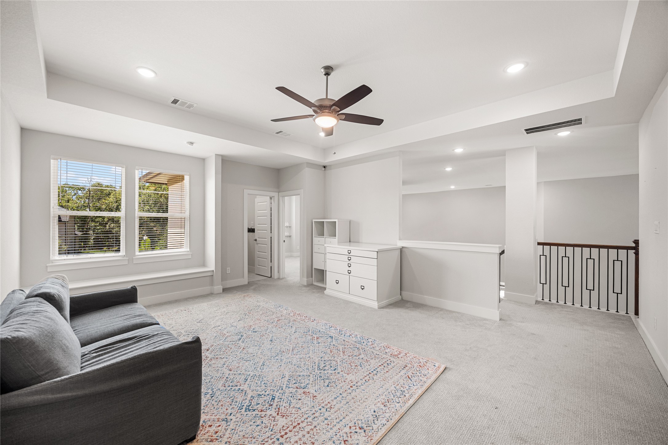 4130 Pleasant Ridge Drive Spring, TX 77386 - Photo 23 of 46 The second floor is thoughtfully designed with a spacious game room, dedicated media room, and three secondary bedrooms, providing the perfect setup for entertaining, movie nights, and giving everyone their own private space.