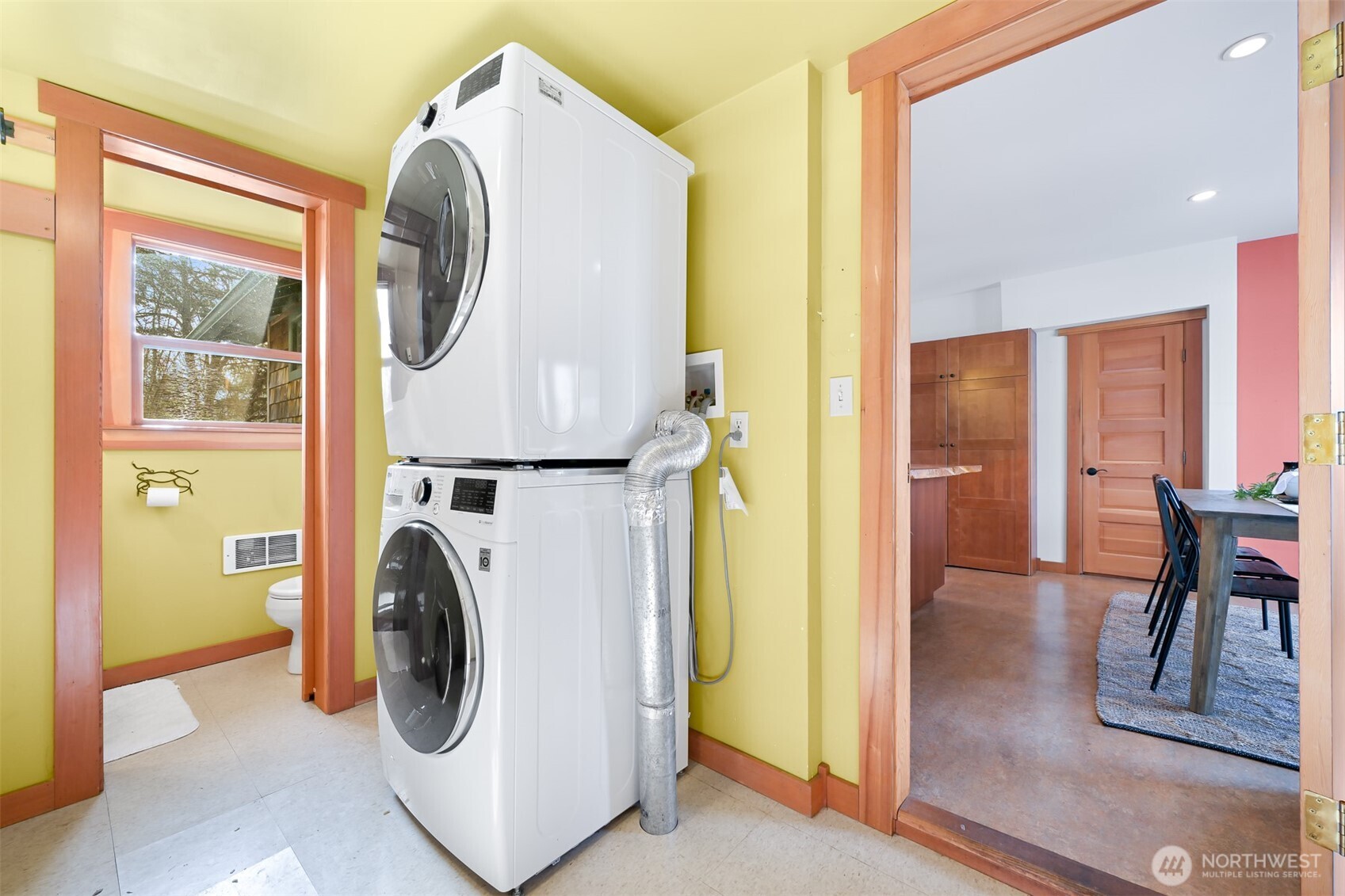 4186 Rural Avenue Bellingham, WA 98226 - Photo 24 of 40 a view of a hallway with washer and dryer