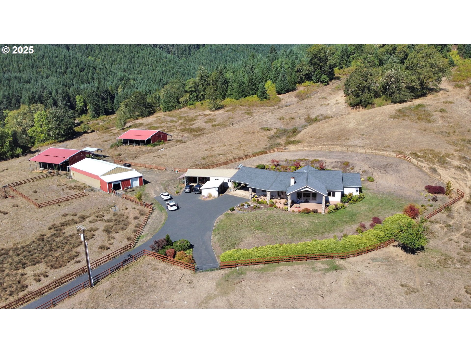 485 Andrews Road Yoncalla, OR 97499 - Photo 3 of 46 a view of a backyard
