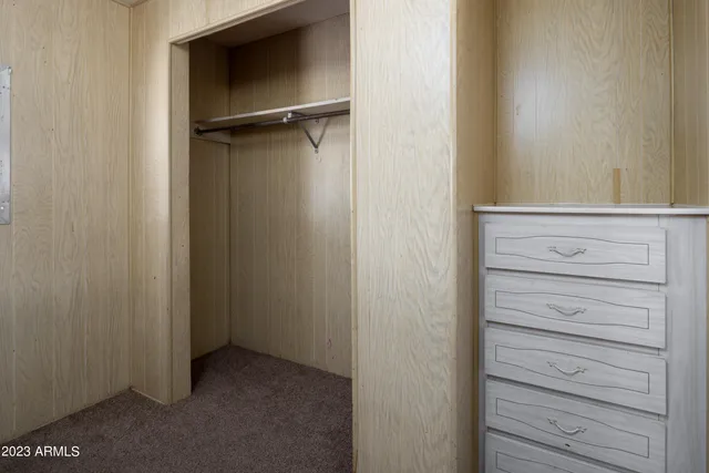 a view of closet area