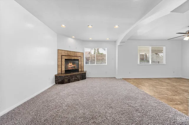 a view of a hallway with staircase