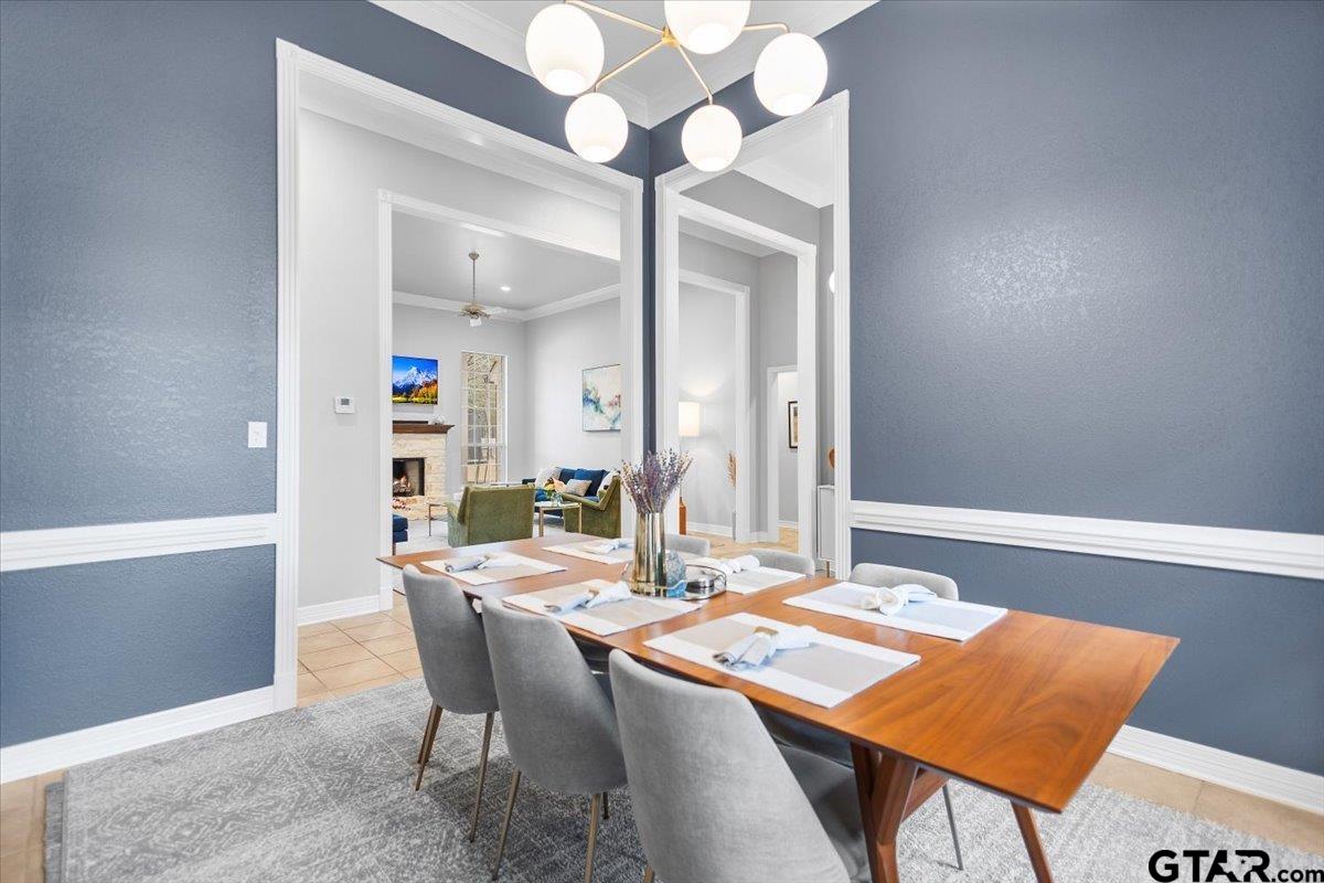 17679 Briarpatch Lindale, TX 75771 - Photo 13 of 47 a dining room with a table and chairs