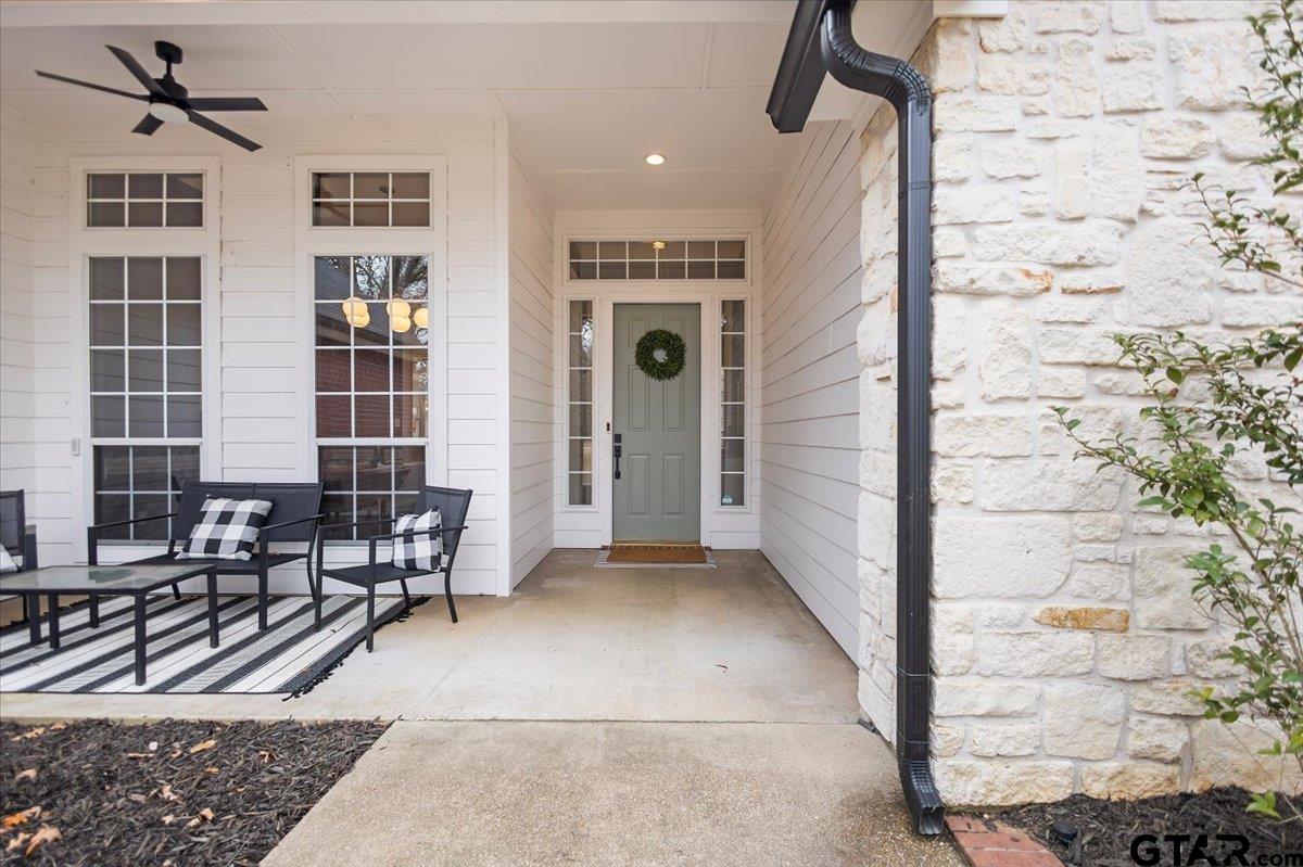 17679 Briarpatch Lindale, TX 75771 - Photo 4 of 47 a view of front door of house and patio