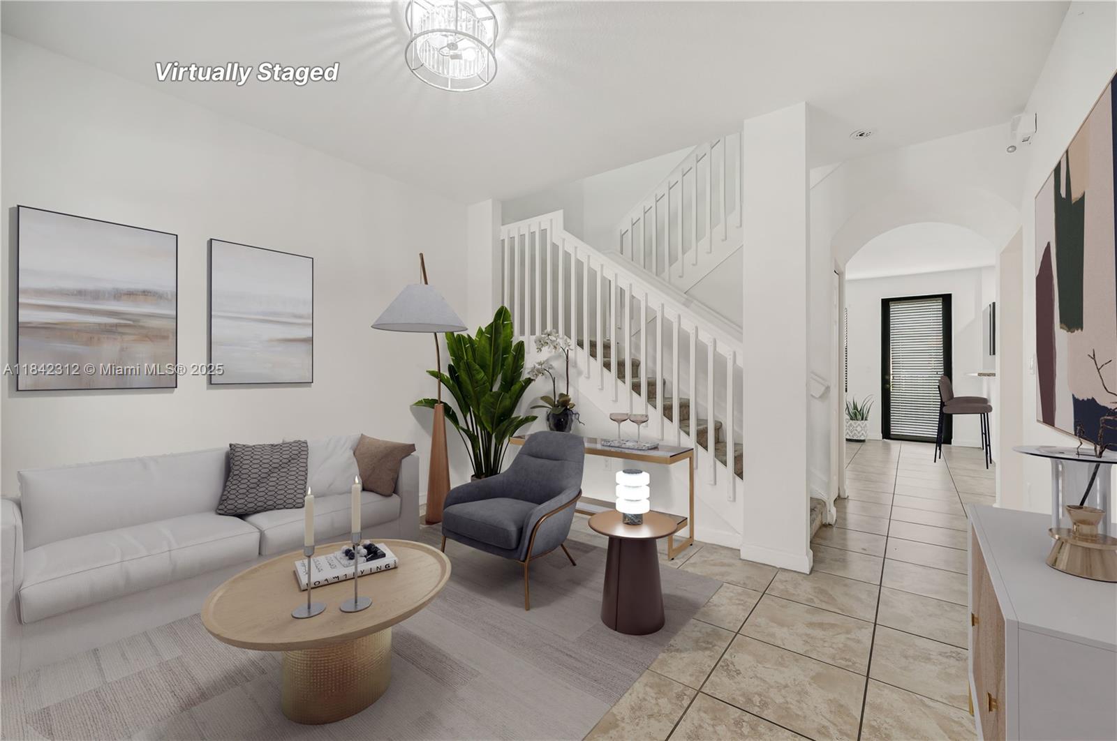 23634 Southwest 117 Place Homestead, FL 33032 - Photo 5 of 31 a living room with furniture and wooden floor
