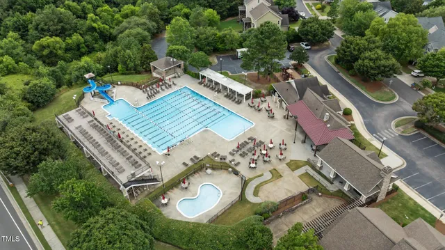 a view of a lake with a deck