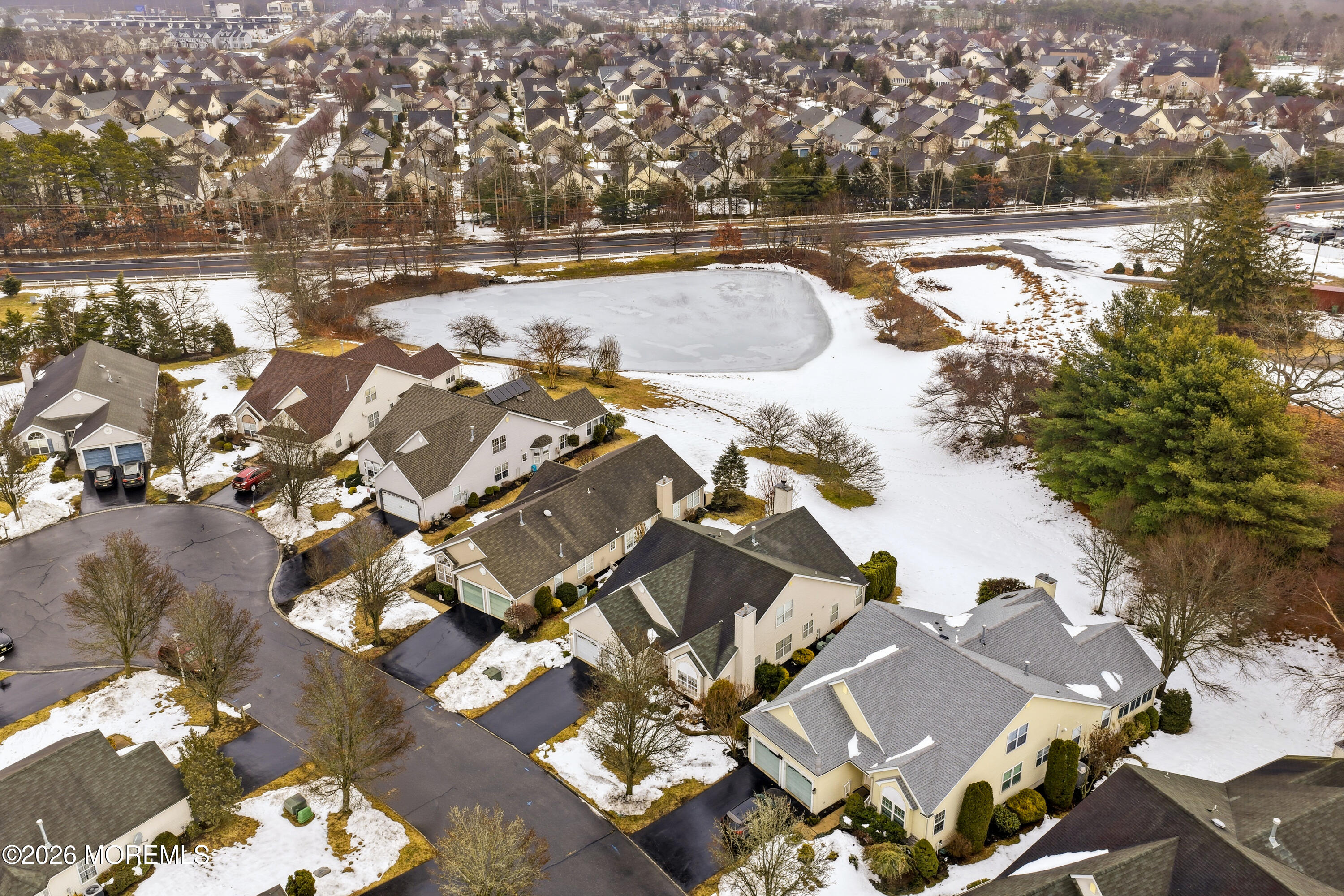 8 Casco Court Lakewood, NJ 08701 - Photo 45 of 56 an aerial view of residential houses with outdoor space