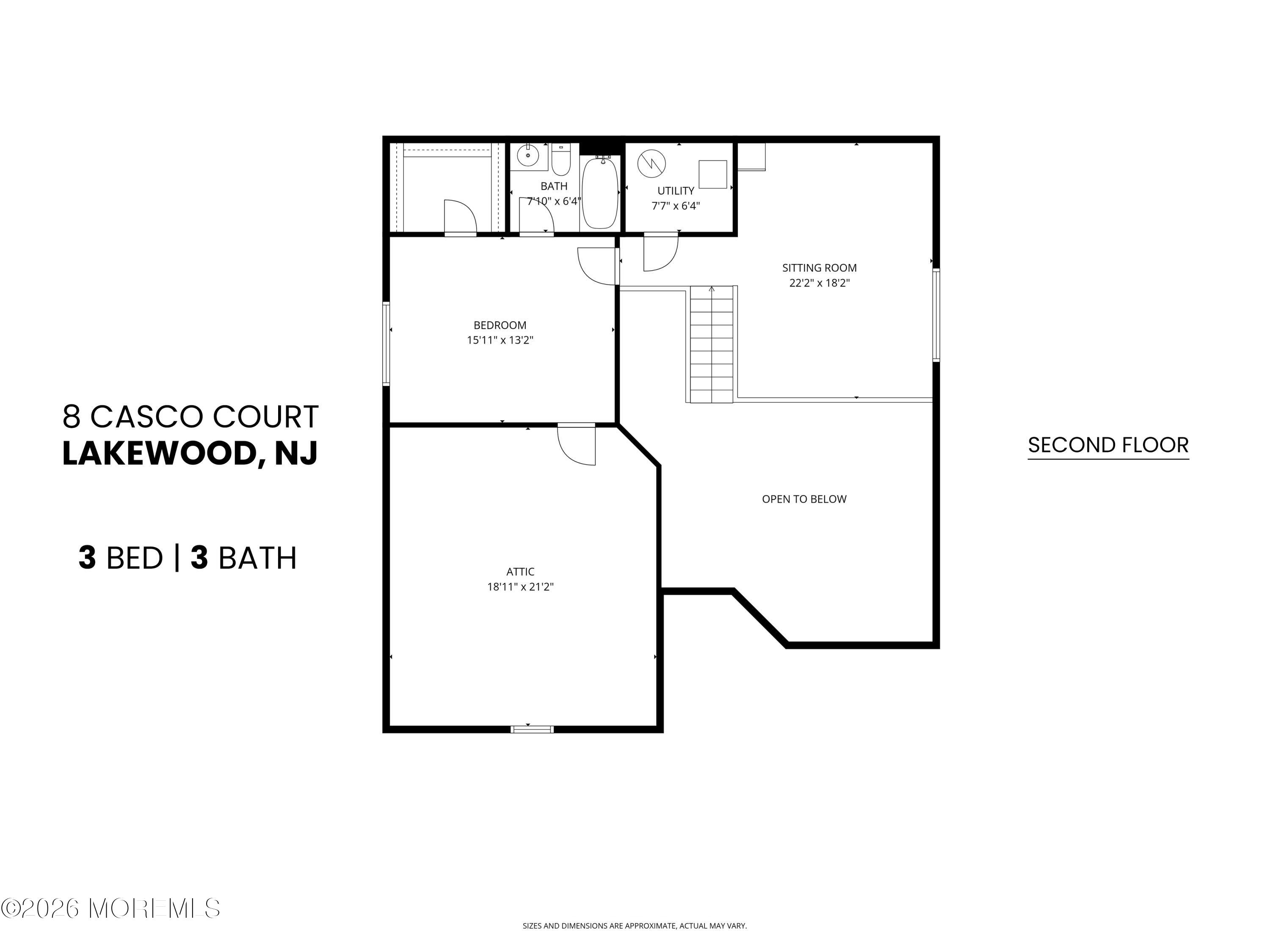 8 Casco Court Lakewood, NJ 08701 - Photo 52 of 56 a picture of a wall with a white wall and a picture