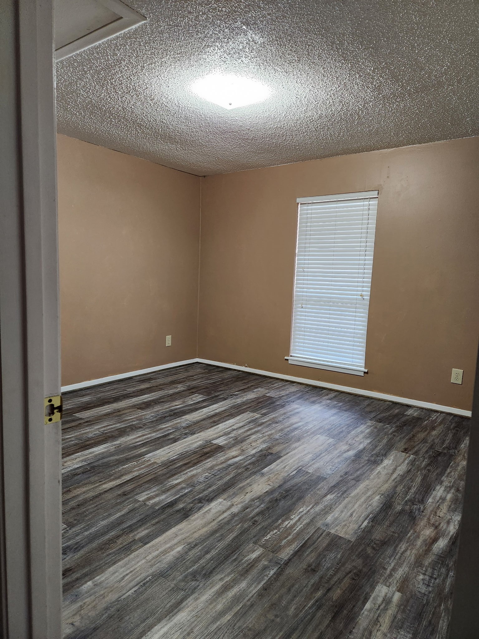 1252 Eagle Lake Road, Unit 8 Sealy, TX 77474 - Photo 14 of 18 Secondary bedroom featuring wood style flooring and warm neutral walls.