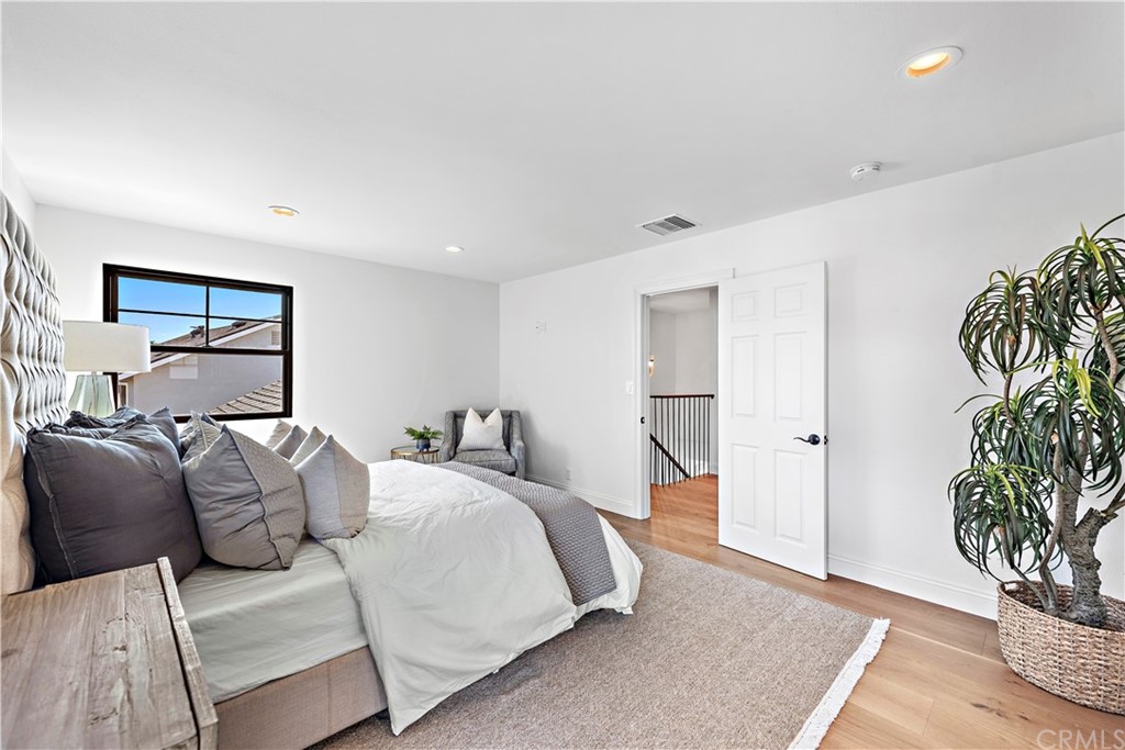1806 Samar Drive Costa Mesa, CA 92626 - Photo 25 of 41 Spacious Master Suite with balcony...note there is hardwood floors in the entire home