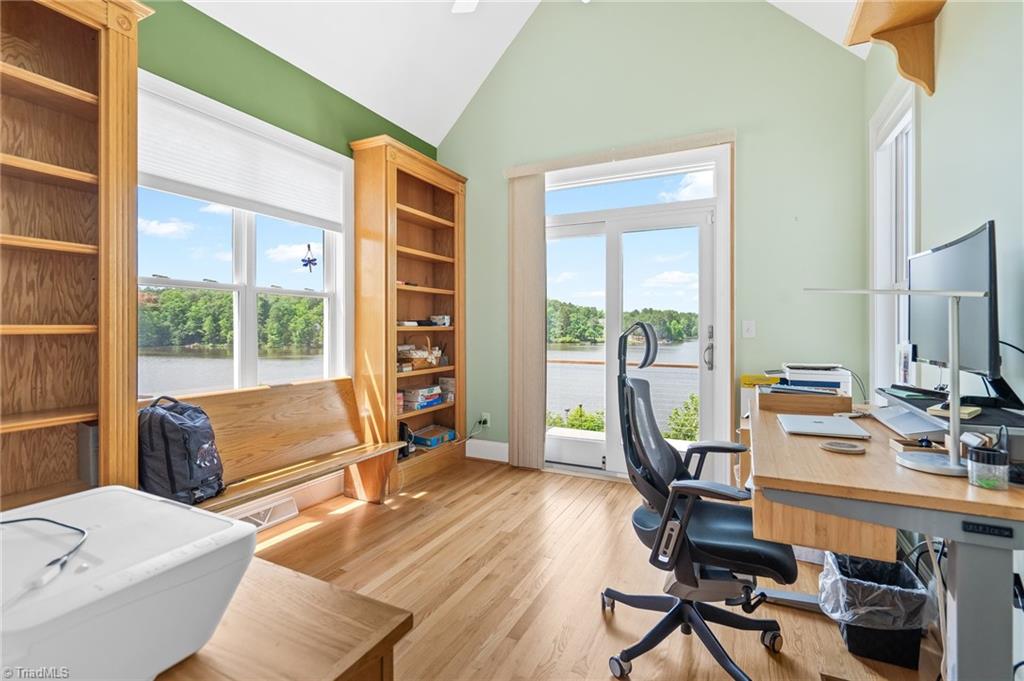133 Lake View Road Prospect Hill, NC 27314 - Photo 21 of 50 3rd Bedroom with built in bookcases, Work from home with this view
