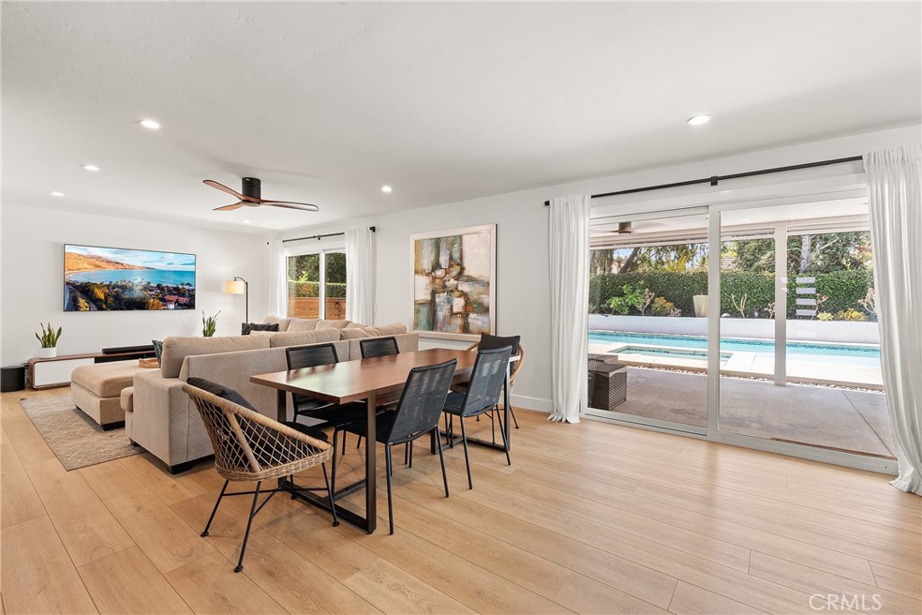 24701 Nympha Drive Mission Viejo, CA 92691 - Photo 25 of 75 a view of a dining room with furniture window and wooden floor