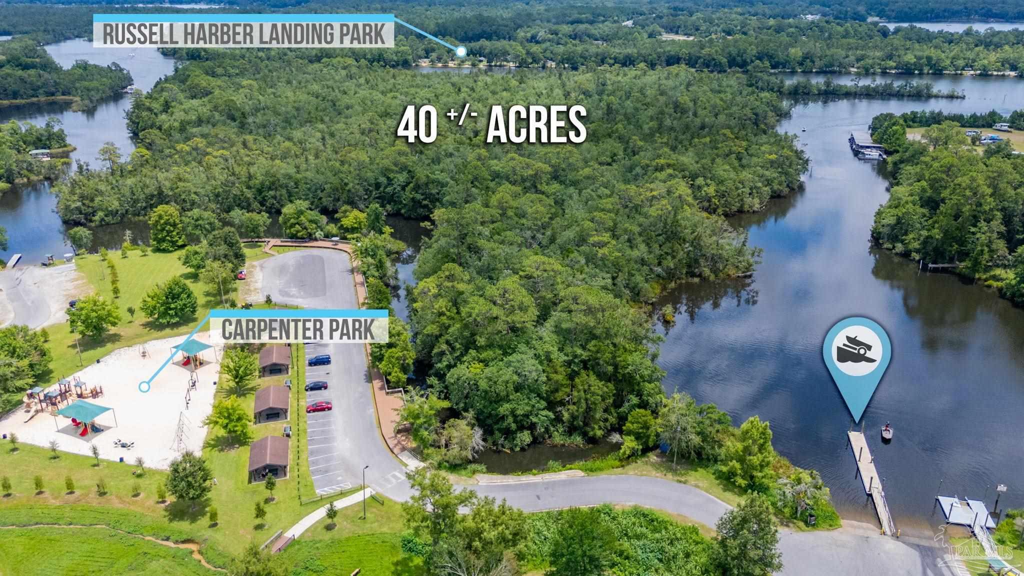 0 Broad Street Milton, FL 32570 - Photo 14 of 36 an aerial view of house with yard swimming pool and outdoor seating