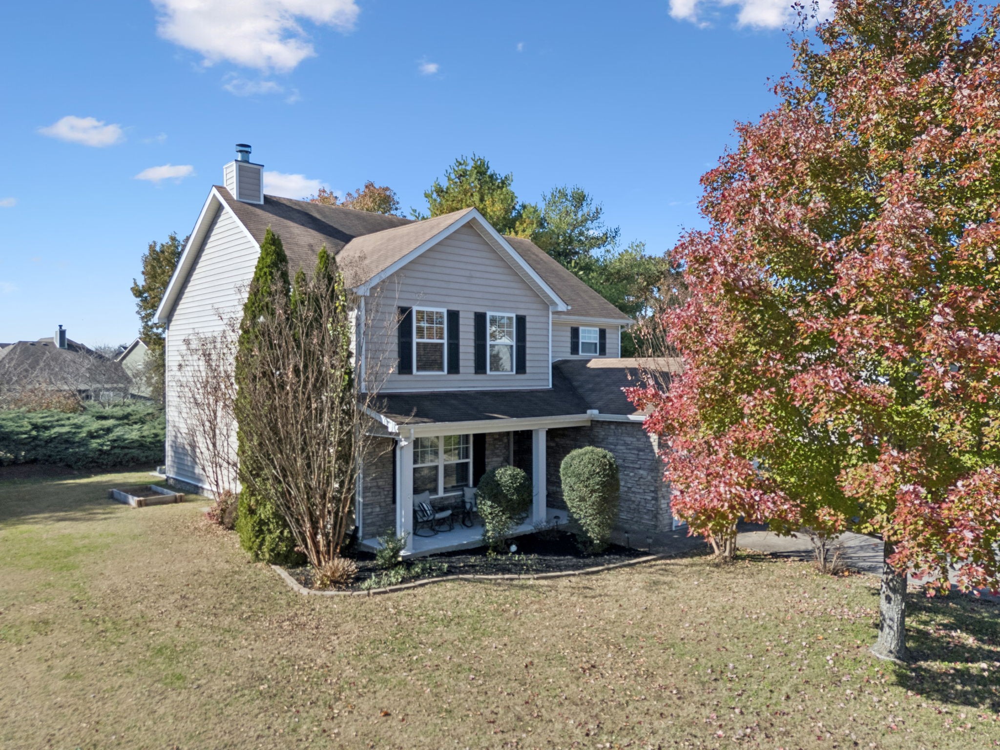 5807 Roxbury Drive Murfreesboro, TN 37128 - Photo 61 of 99 a view of a house with a tree and a yard