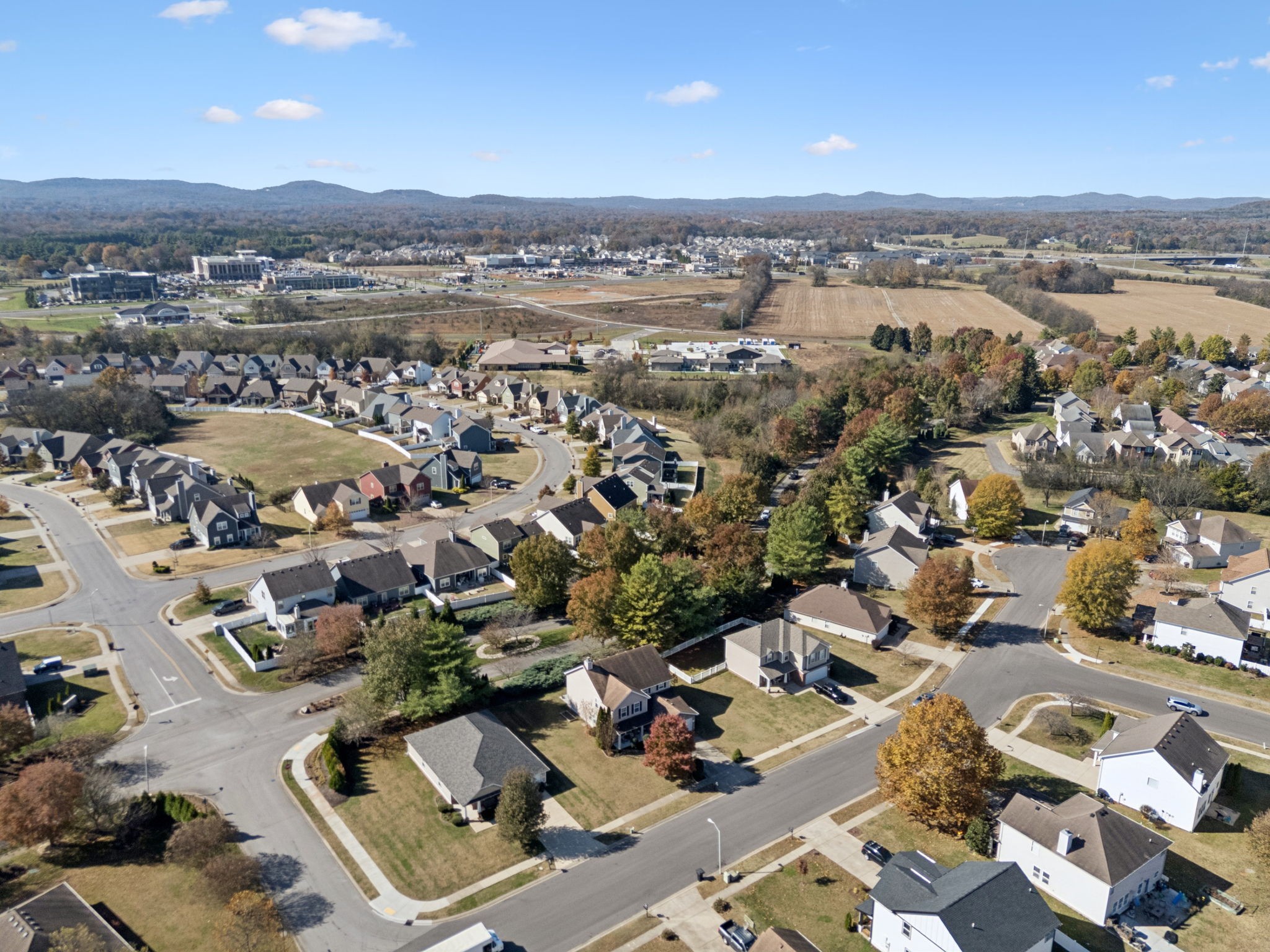 5807 Roxbury Drive Murfreesboro, TN 37128 - Photo 66 of 99 an aerial view of a city with lots of residential buildings