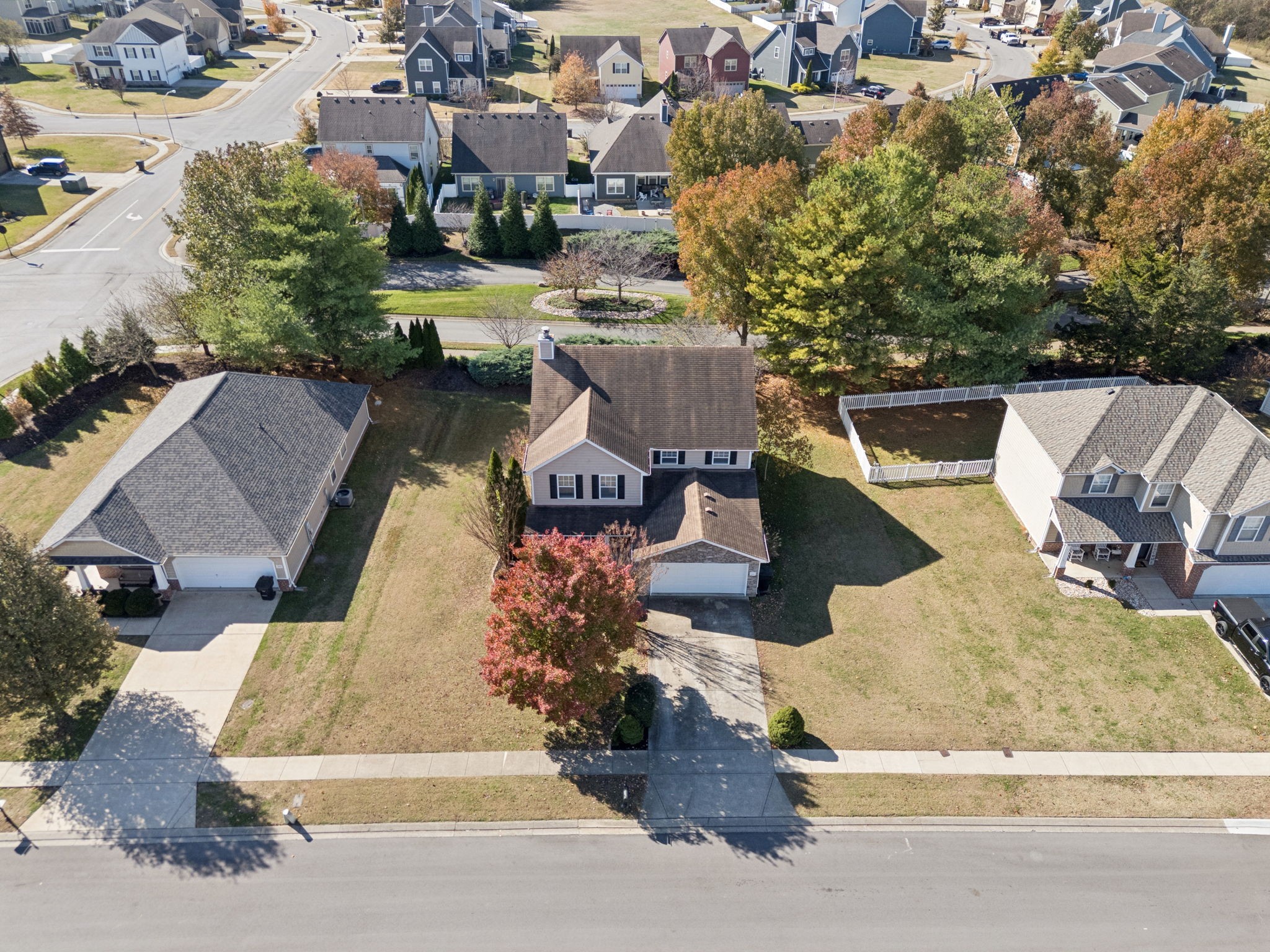 5807 Roxbury Drive Murfreesboro, TN 37128 - Photo 79 of 99 an aerial view of a house with a yard basket ball court and outdoor seating