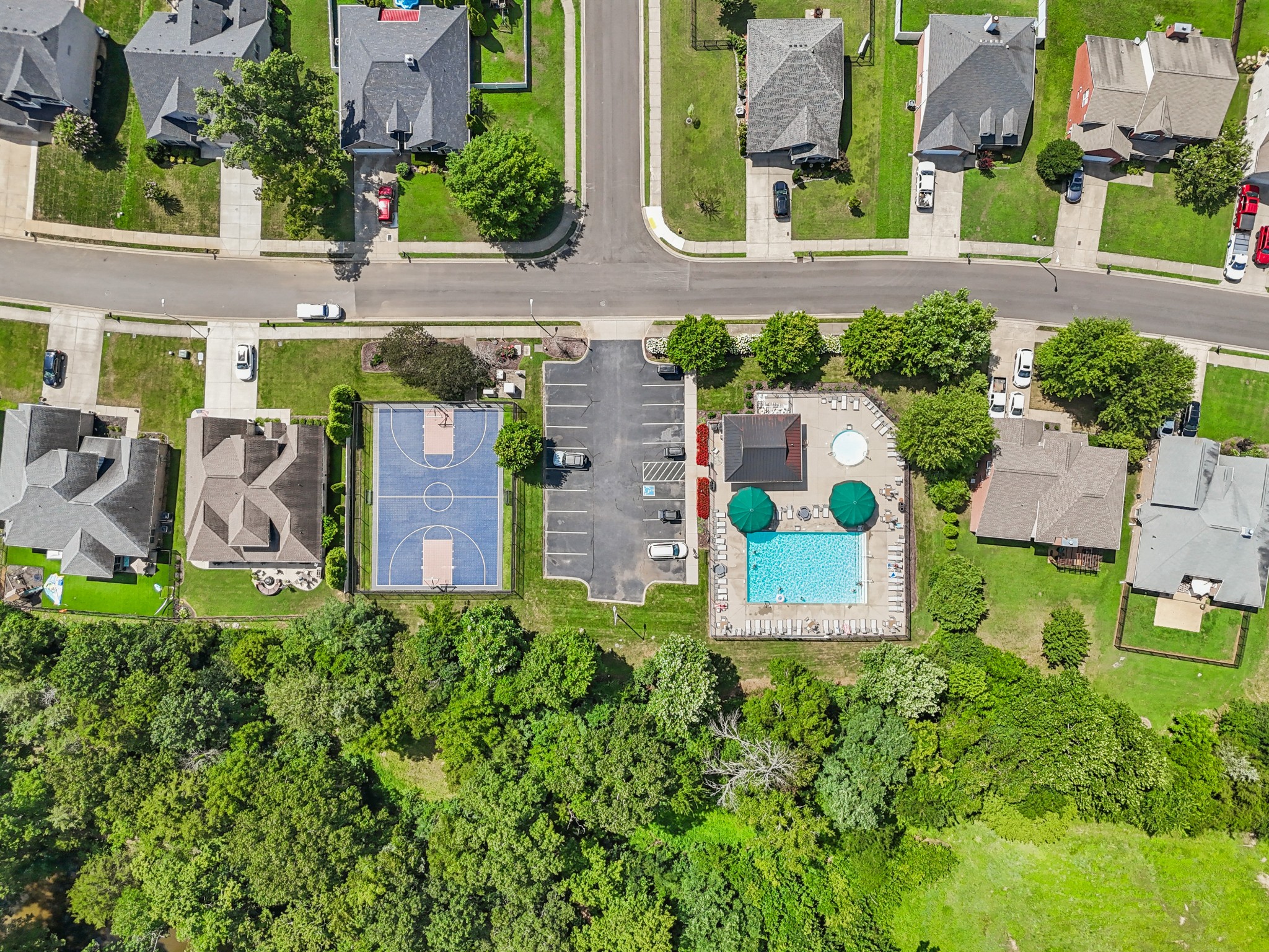 5807 Roxbury Drive Murfreesboro, TN 37128 - Photo 95 of 99 an aerial view of multiple houses with yard