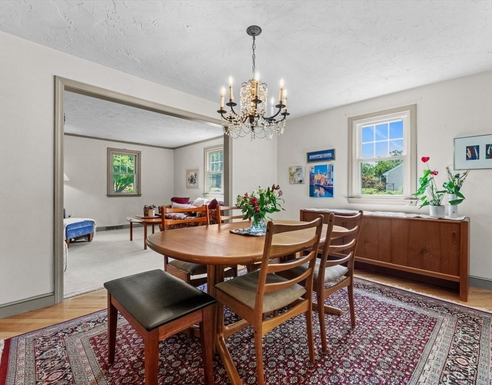 9 Pleasantview Terrace Framingham, MA 01701 - Photo 11 of 35 a view of a dining room with furniture and chandelier