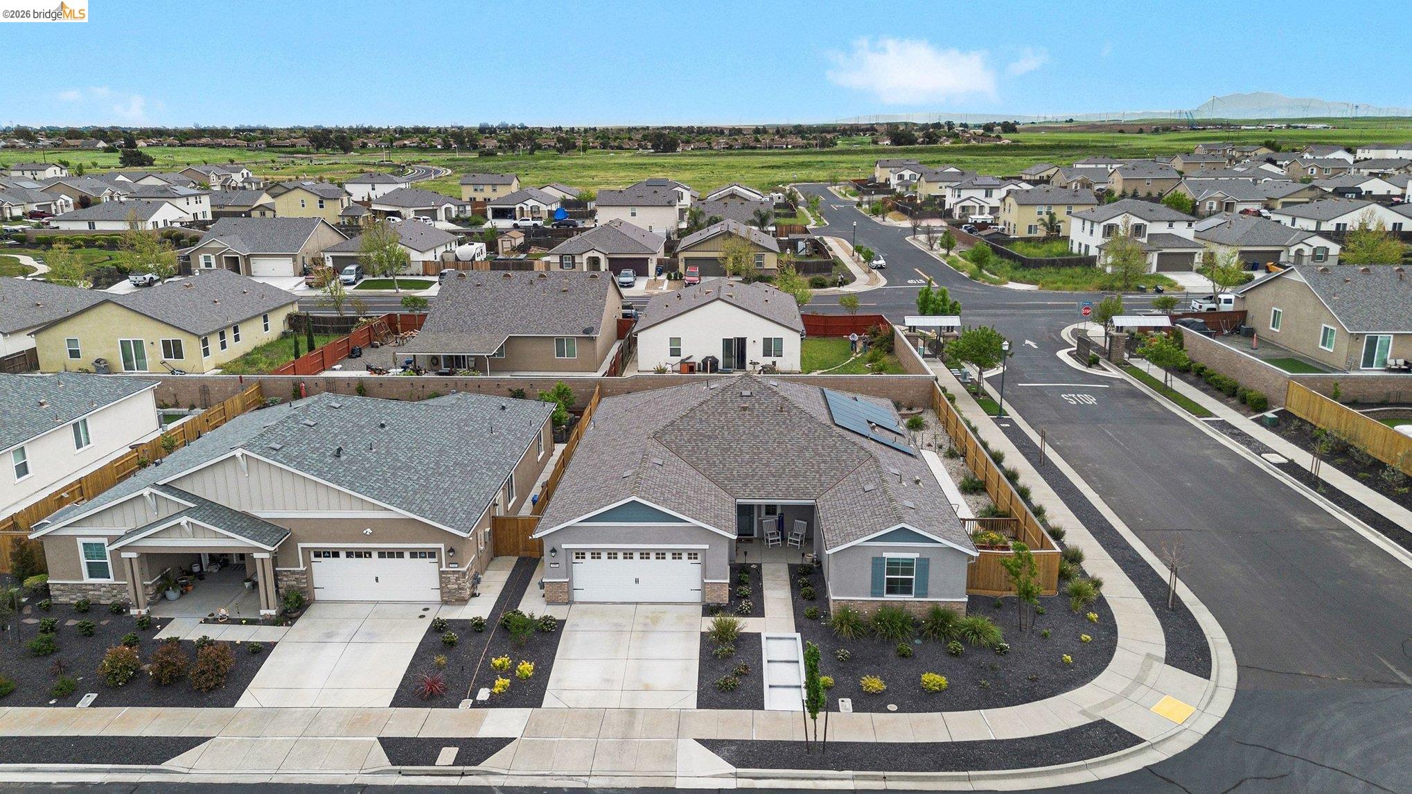 4585 Prairie Path Rio Vista, CA 94571 - Photo 39 of 45 an aerial view of residential houses with outdoor space