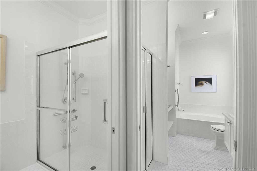 1494 Southwest Balmoral Trace Stuart, FL 34997 - Photo 28 of 45 His/Her Connecting shower